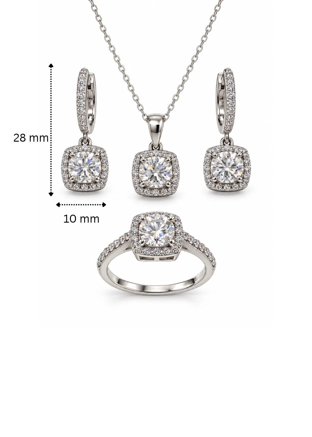 Éclat Moissanite-925 Sterling Silver