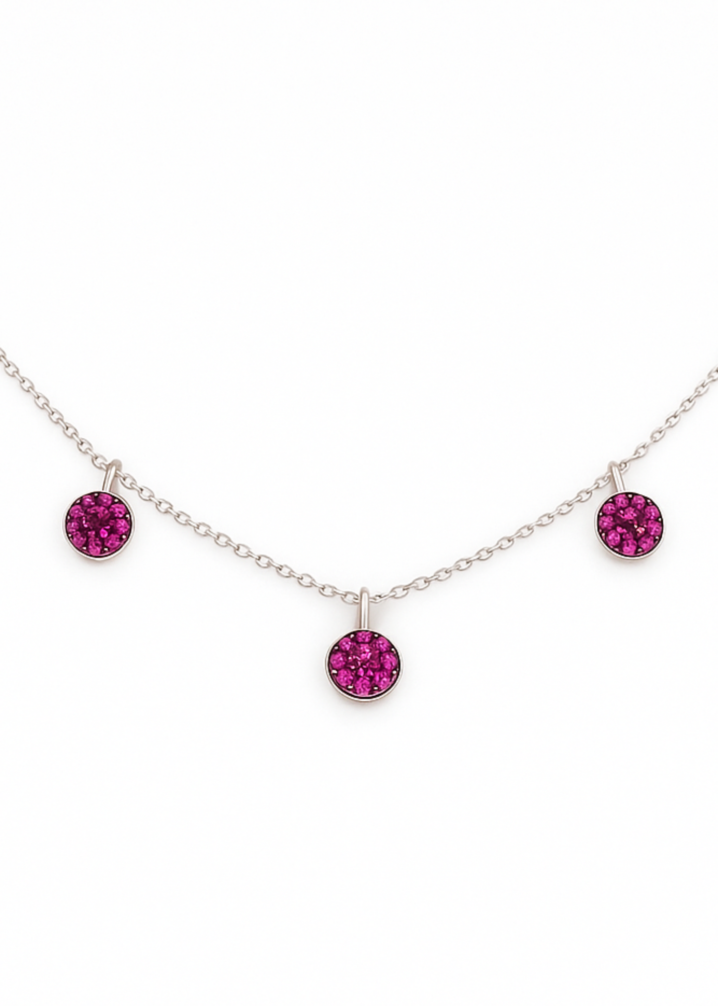 Ruby Charm Trio- 925 Sterling Silver