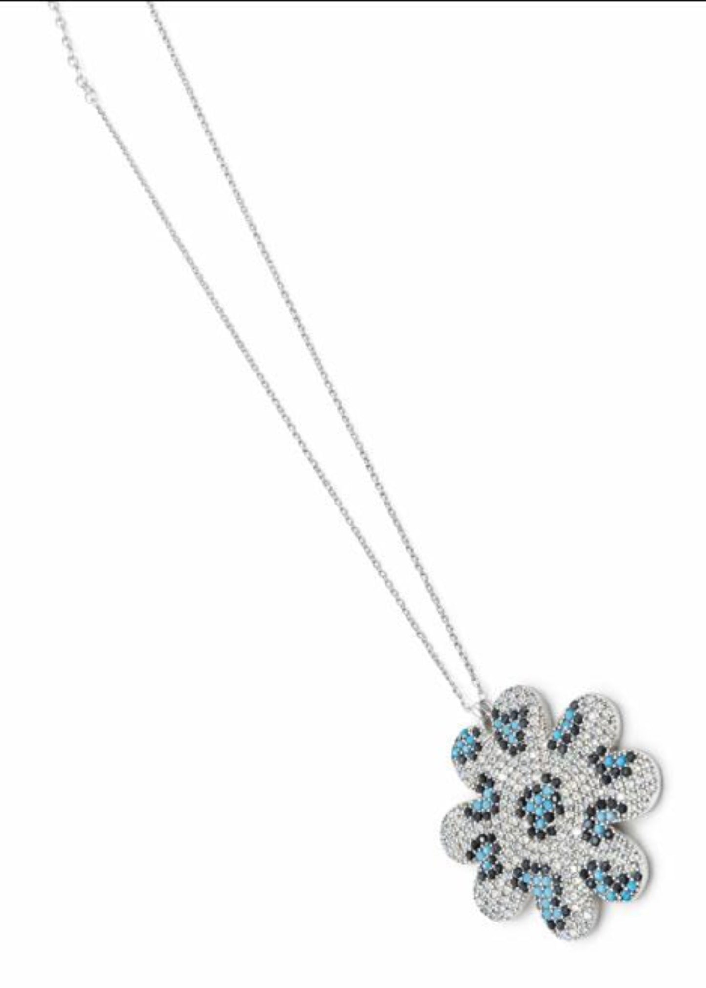 Aqua Bloom-925 Sterling Silver