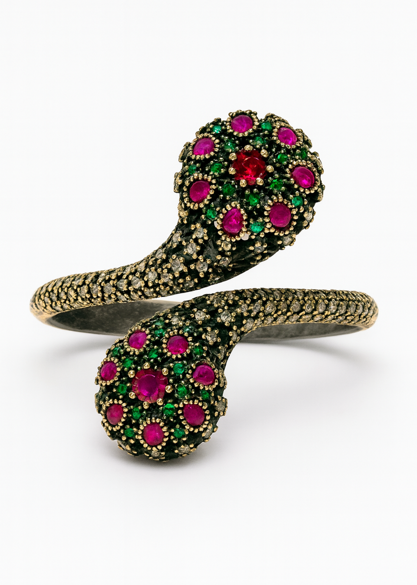 Crimson Cuff-925 Sterling Silver