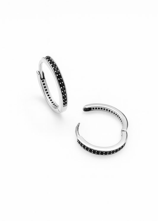 Noir Halo-925 Sterling Silver