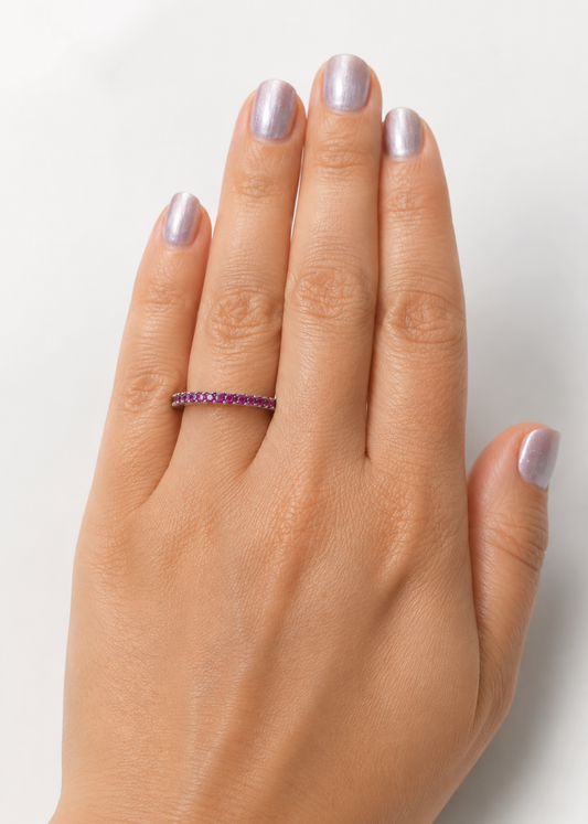 Fuchsia Eternity -925 Sterling Silver