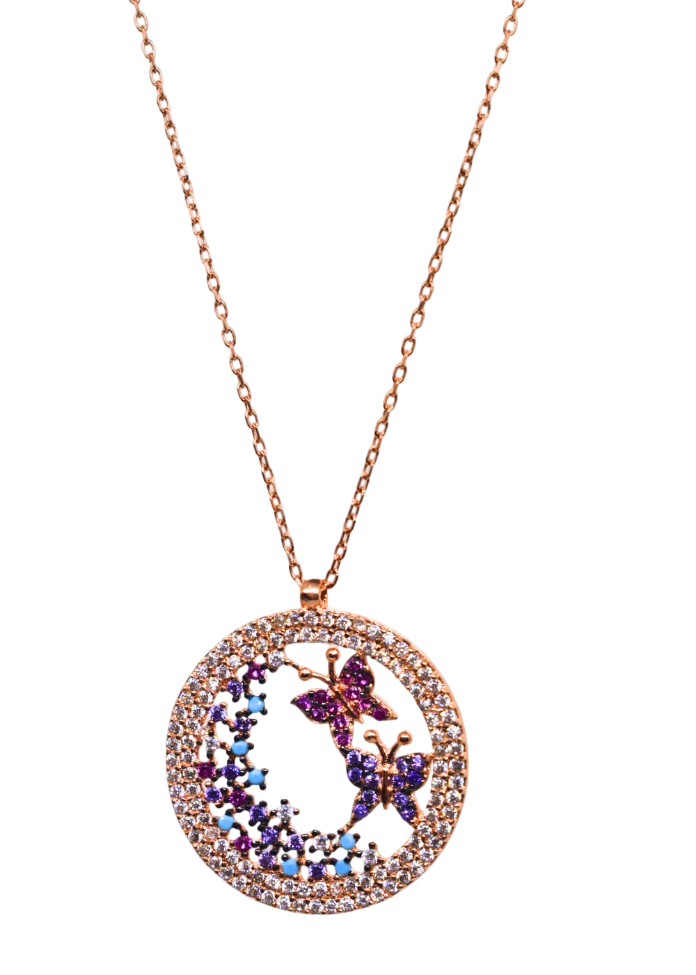 Butterfly Halo -925 Sterling Silver