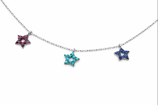 Multicolor Star-925 Sterling Silver