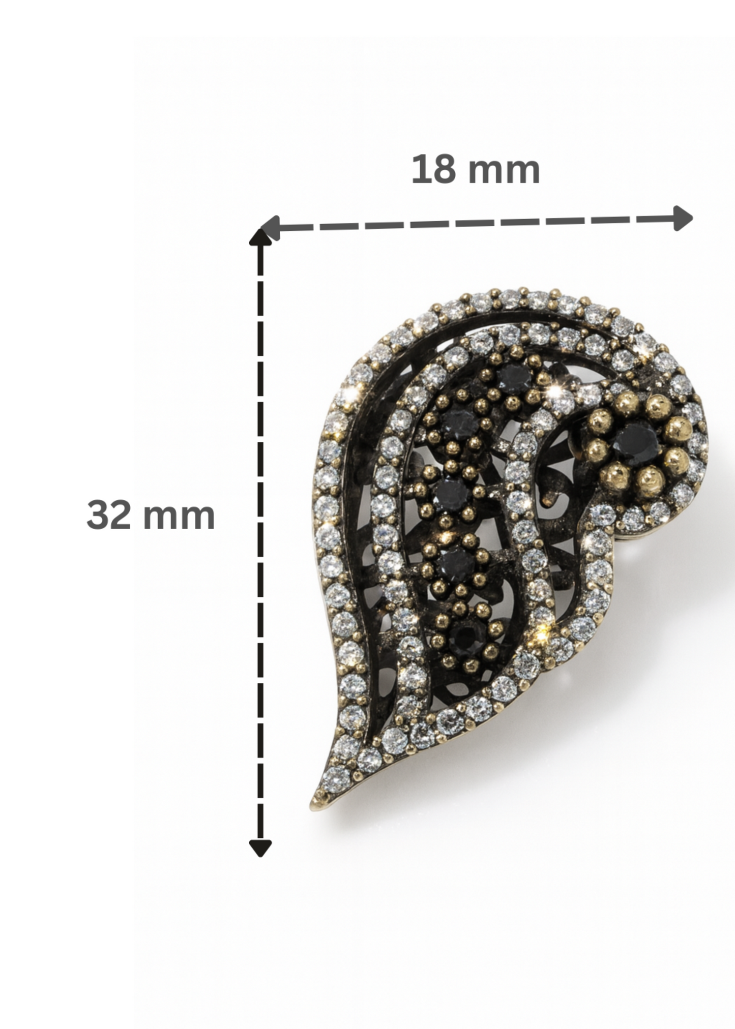 Paisley Noir-925 Sterling Silver