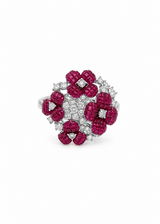 Ruby Garden-925 Sterling Silver