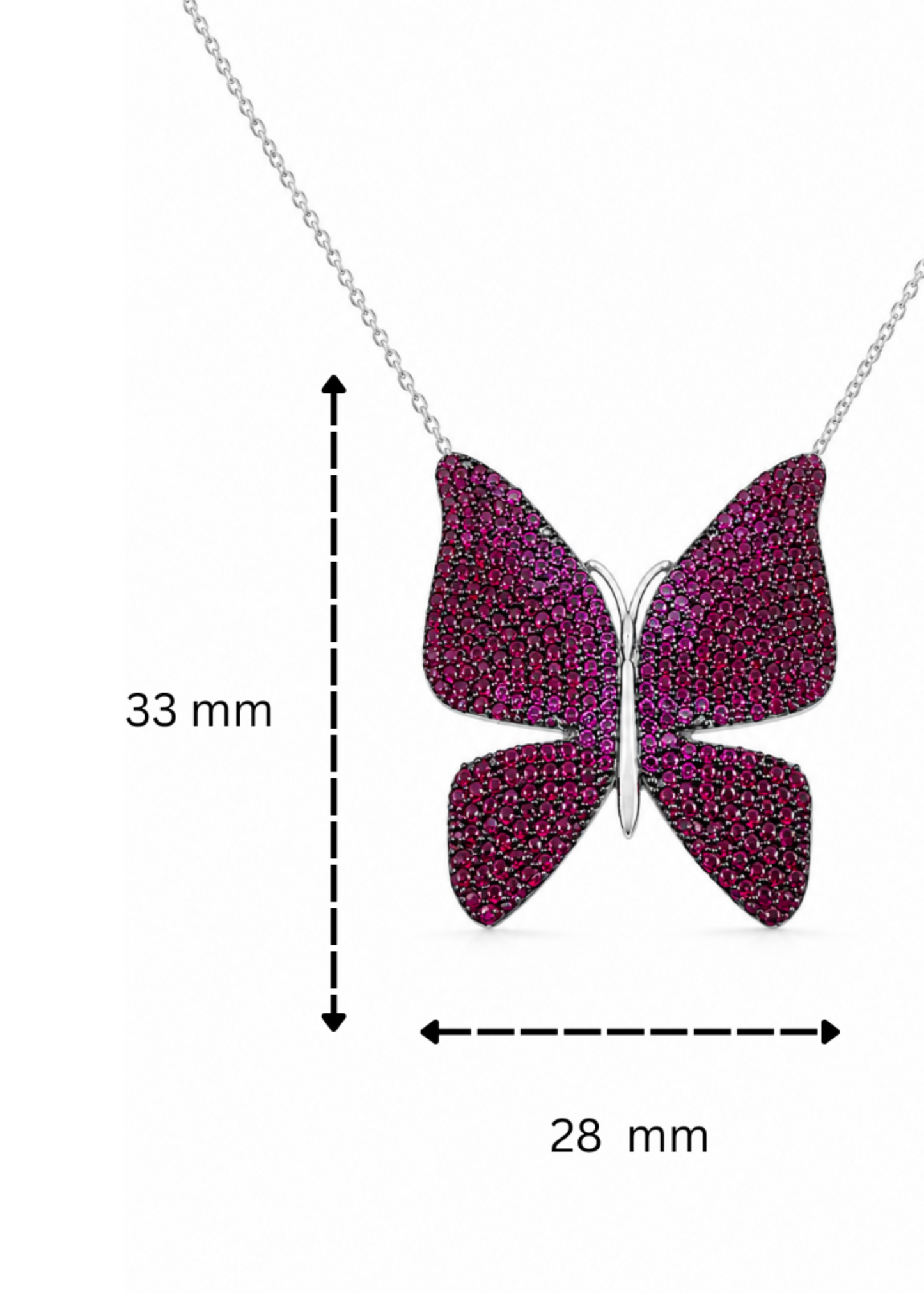 Ruby Flutter – 925 Sterling Silver