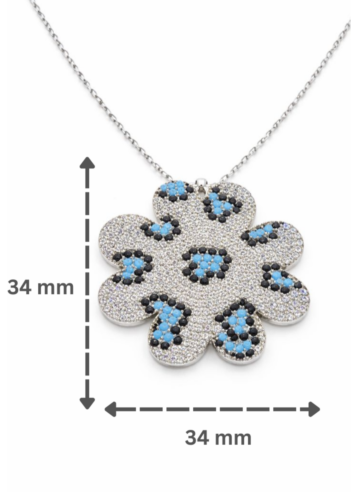 Aqua Bloom-925 Sterling Silver