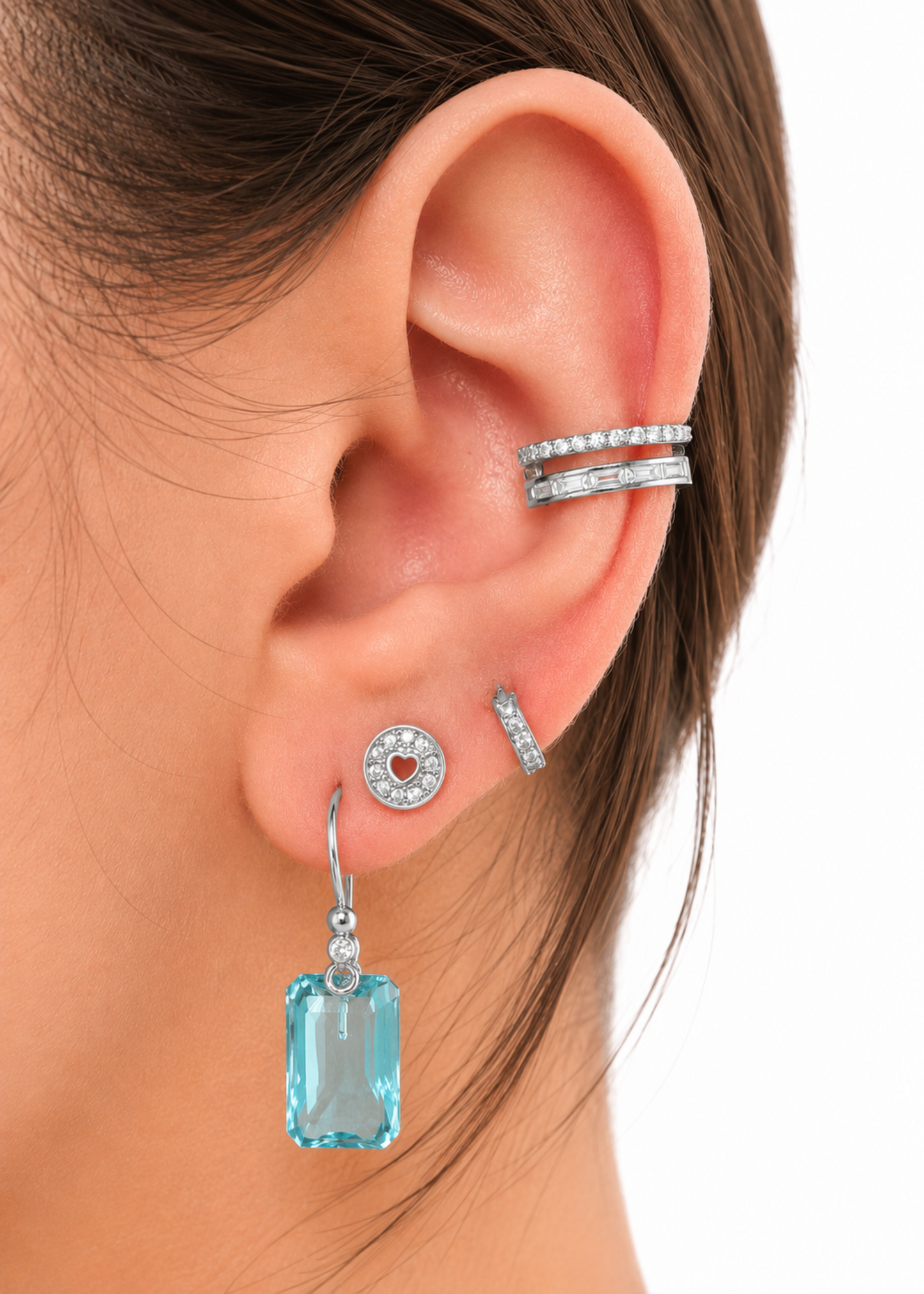 Halo Heart – 925 Sterling Silver