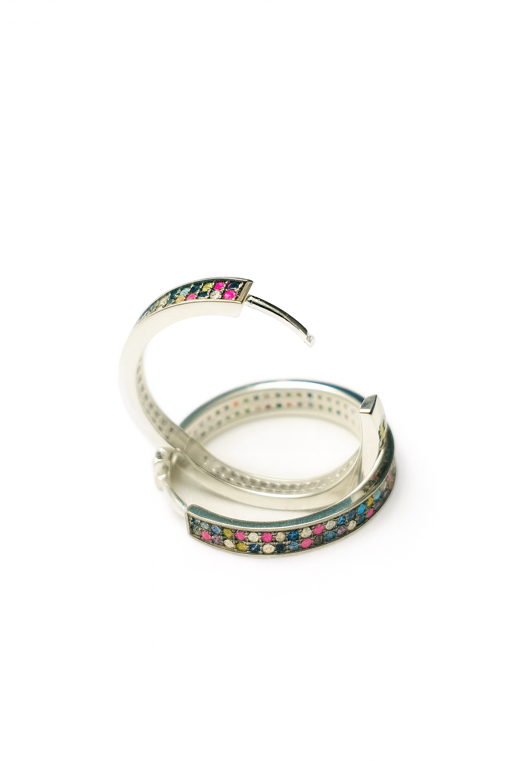 Mirage Hoops-925 Sterling Silver