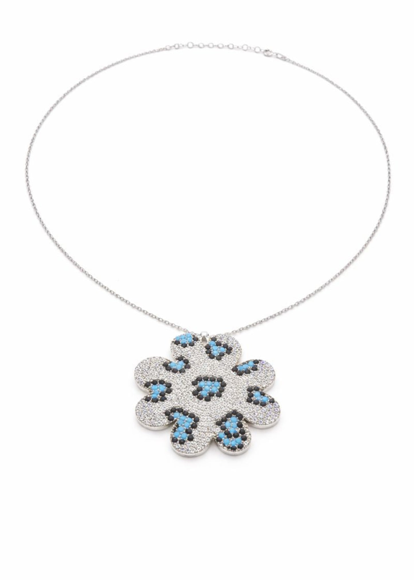 Aqua Bloom-925 Sterling Silver