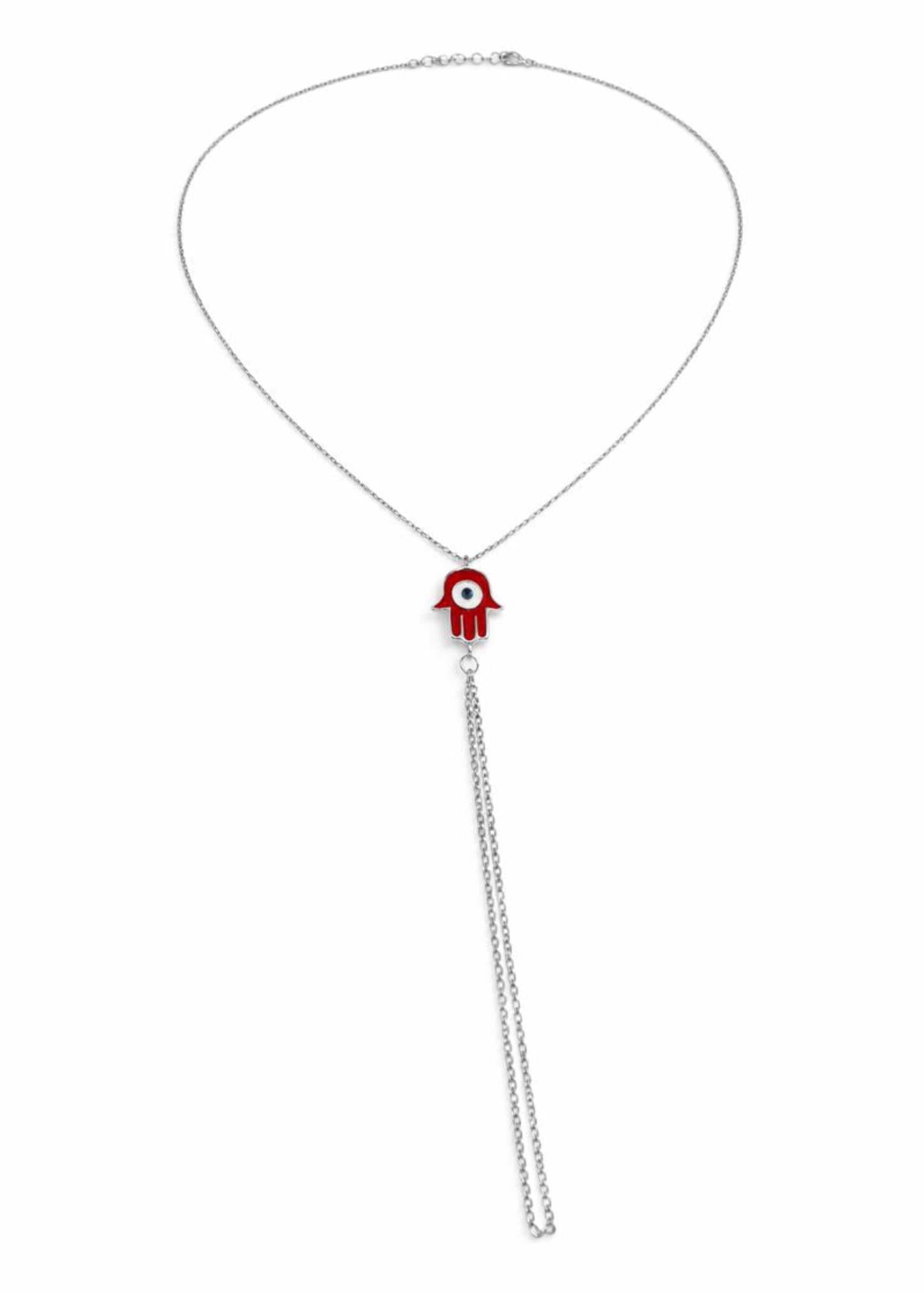 Red Hamsa-925 Sterling Silver