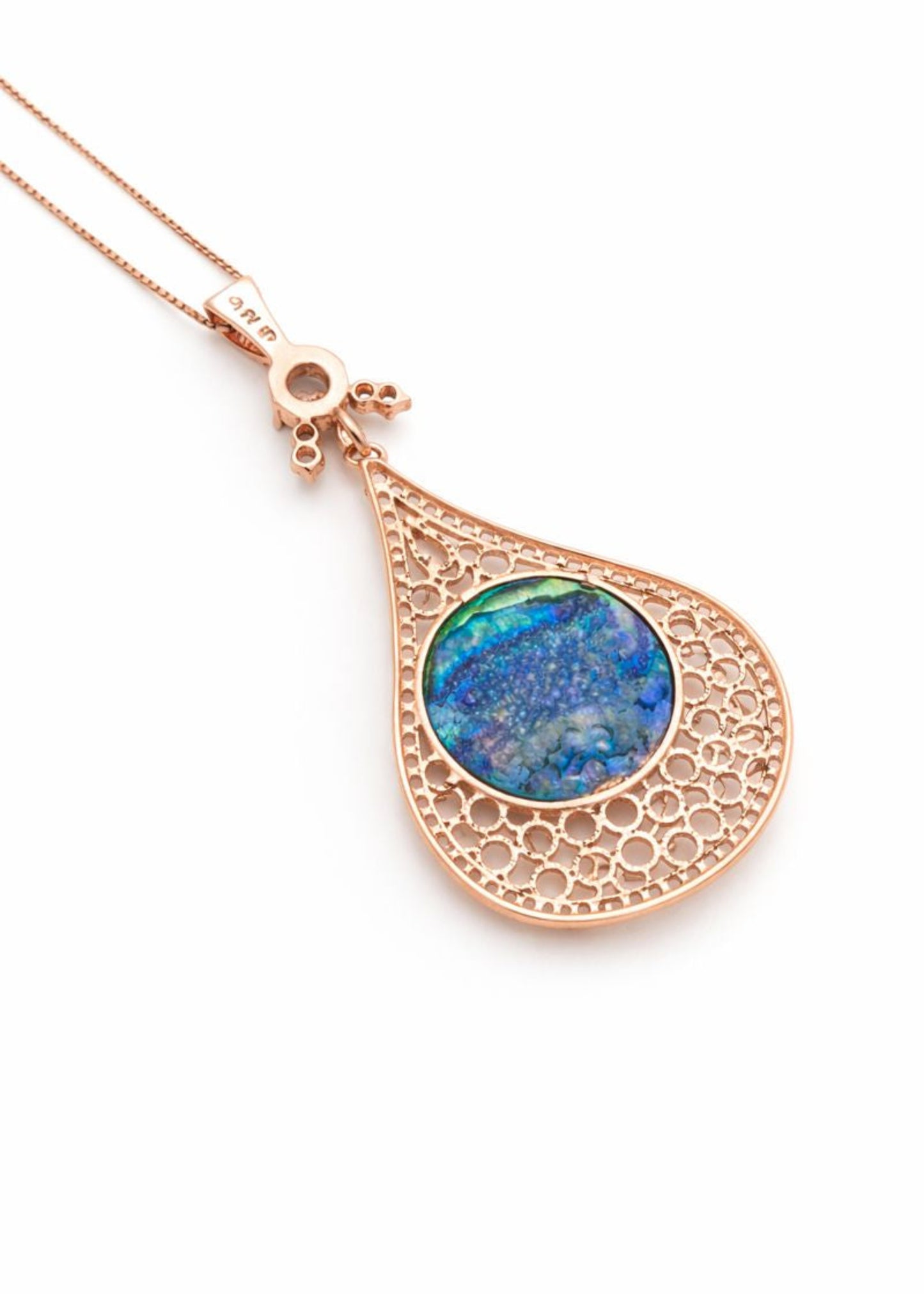 Blue Teardrop-925 Sterling Silver