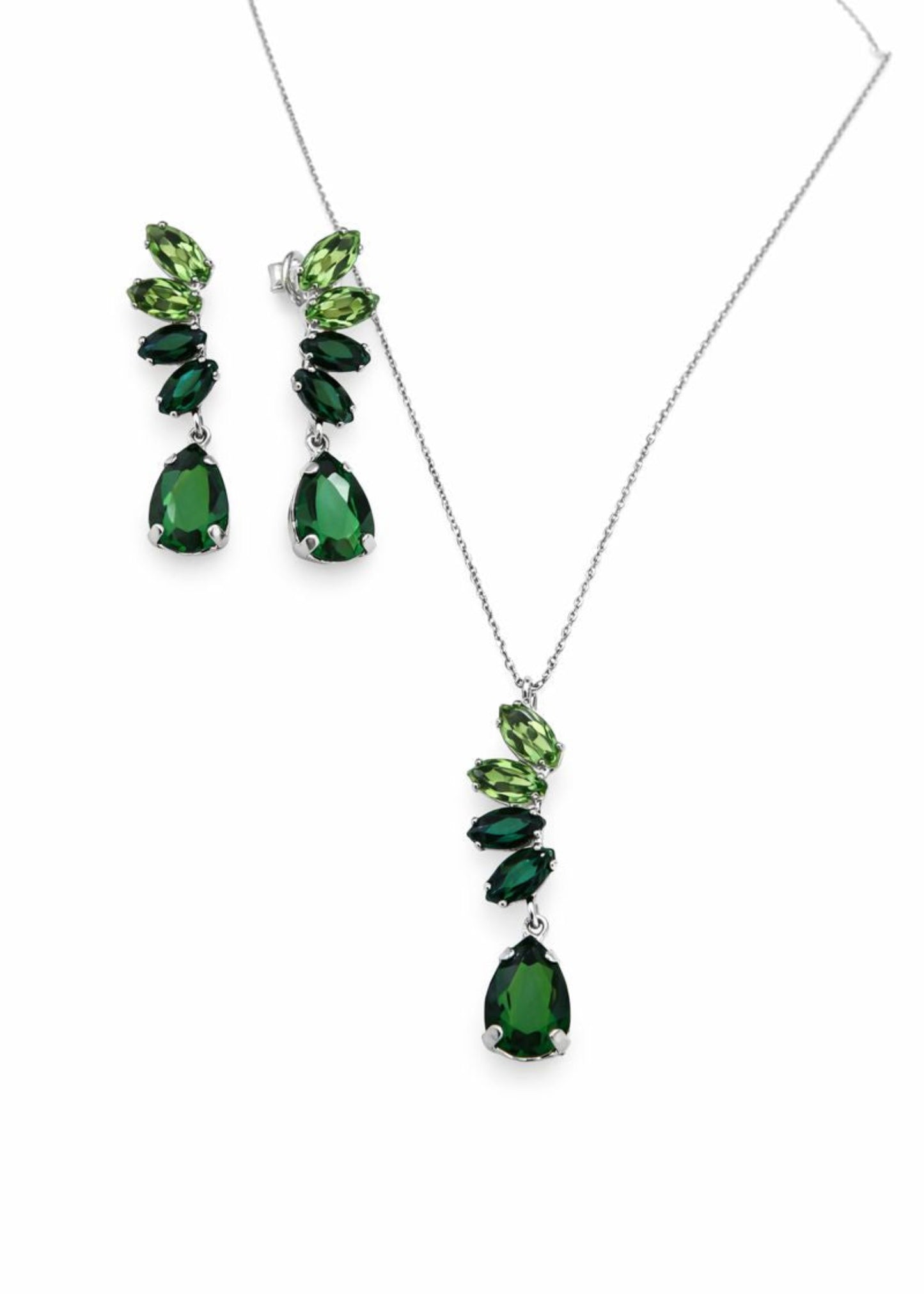 Emerald Cascade-925 Sterling Silver