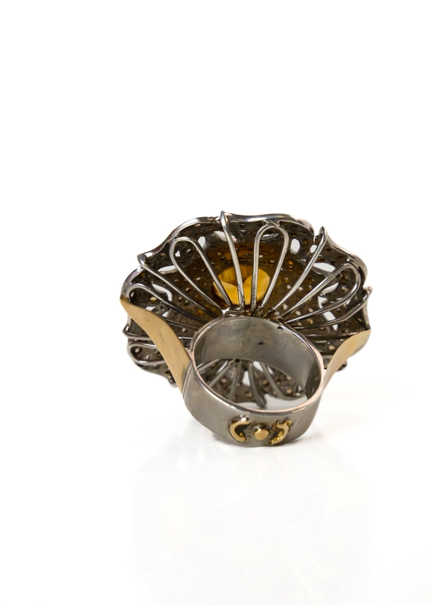 Citrine Sun Aura Ring