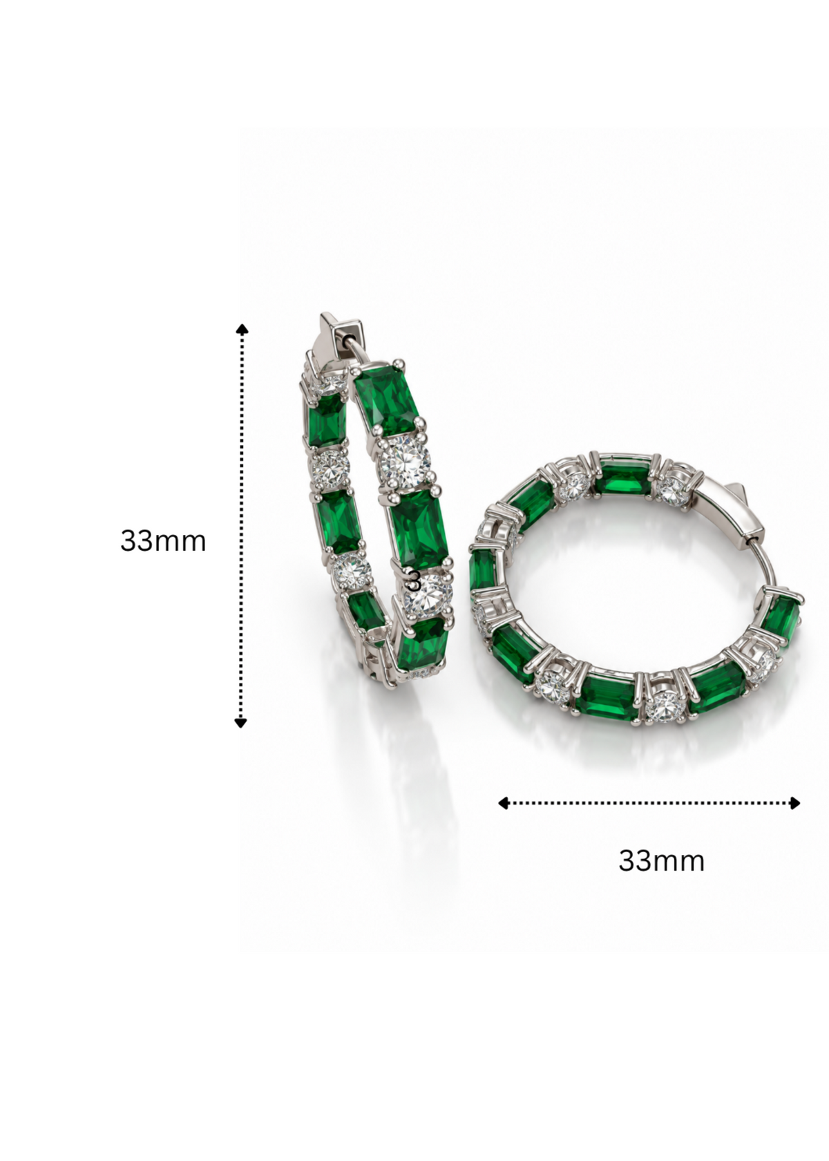 Emerald Spark-925 Sterling Silver