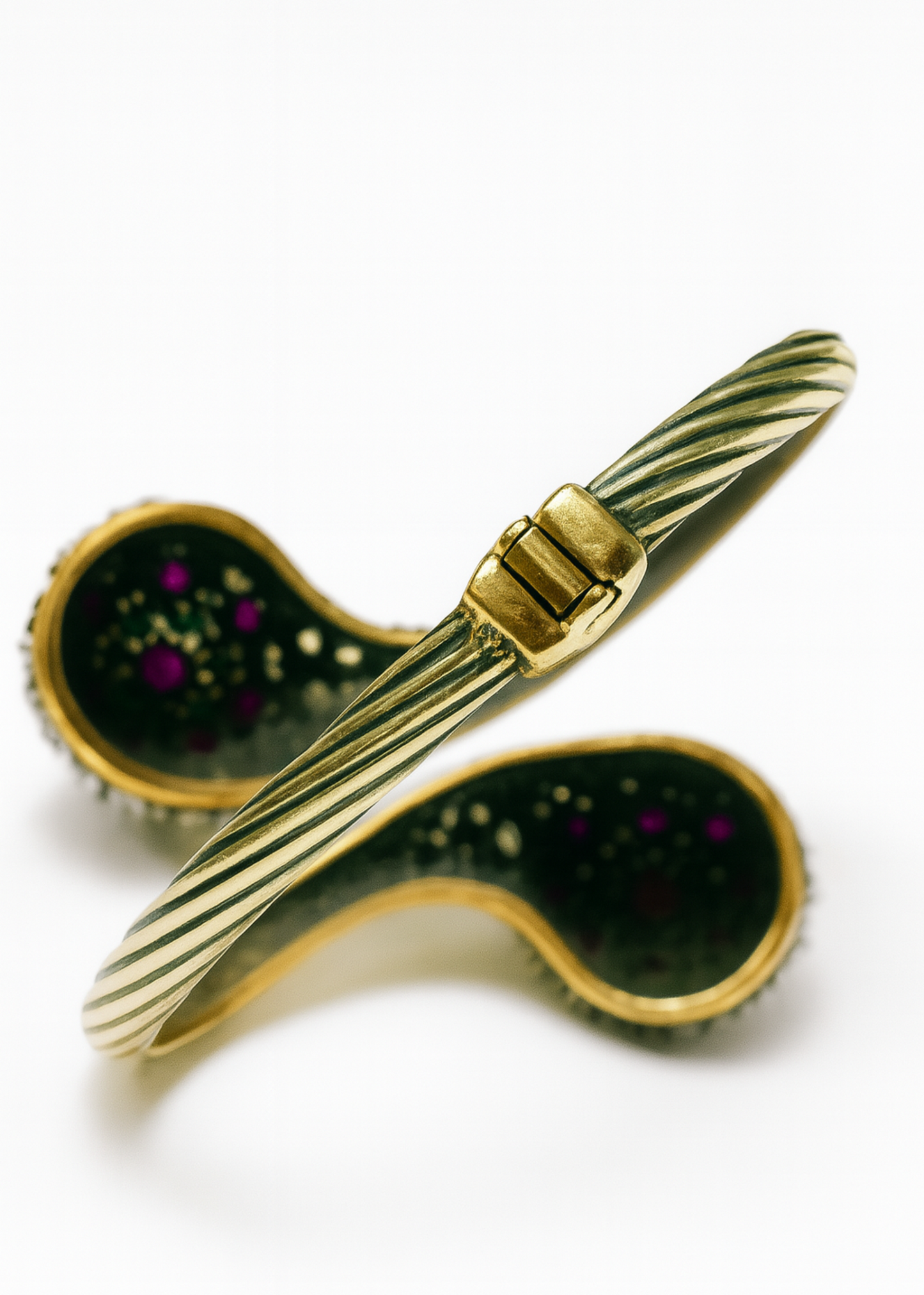 Crimson Cuff-925 Sterling Silver