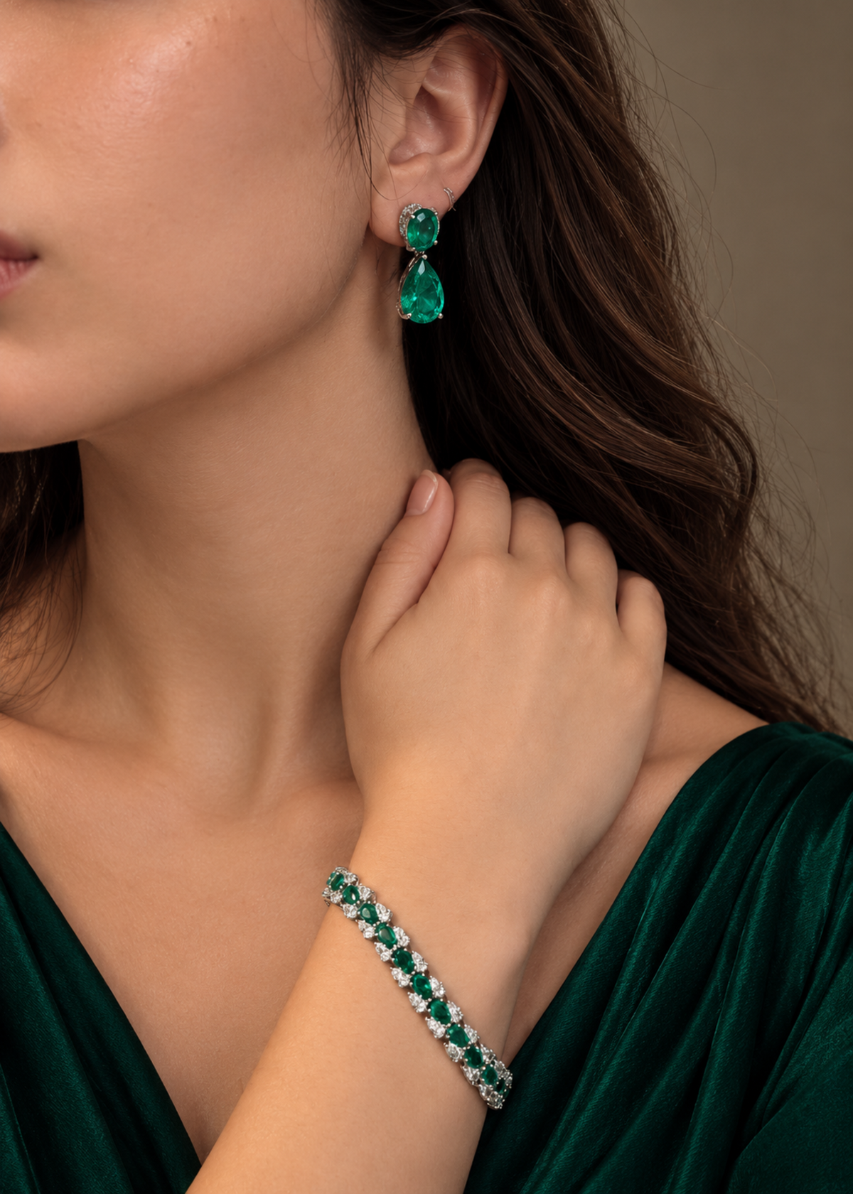 Verdant Teardrop-925 Sterling Silver