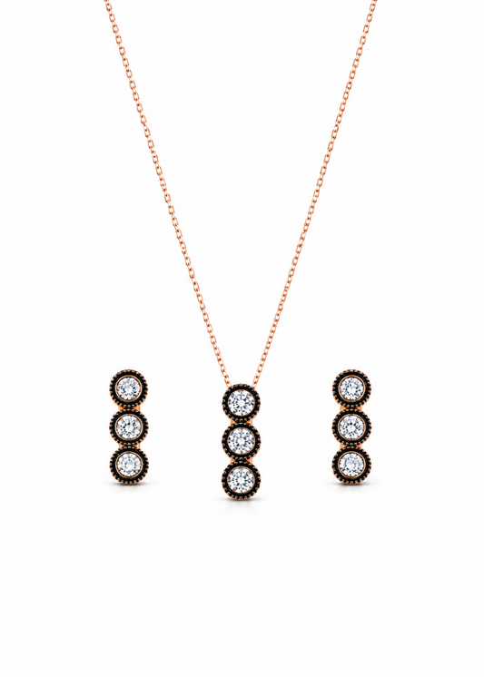Triple Halo-925 Sterling Silver
