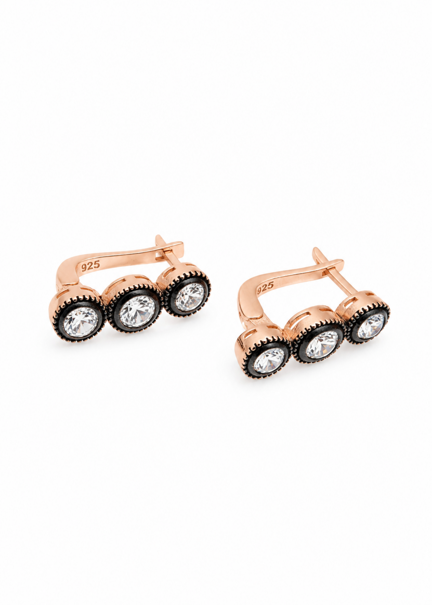 Triple Halo-925 Sterling Silver