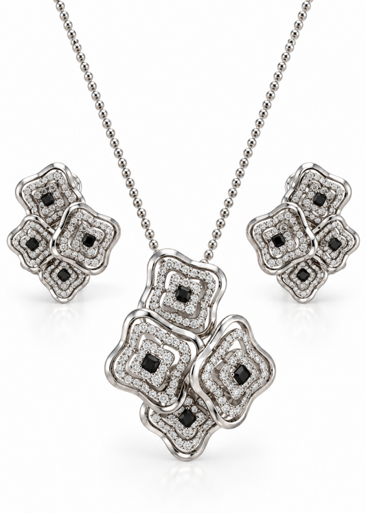 Noir Bloom-925 Sterling Silver