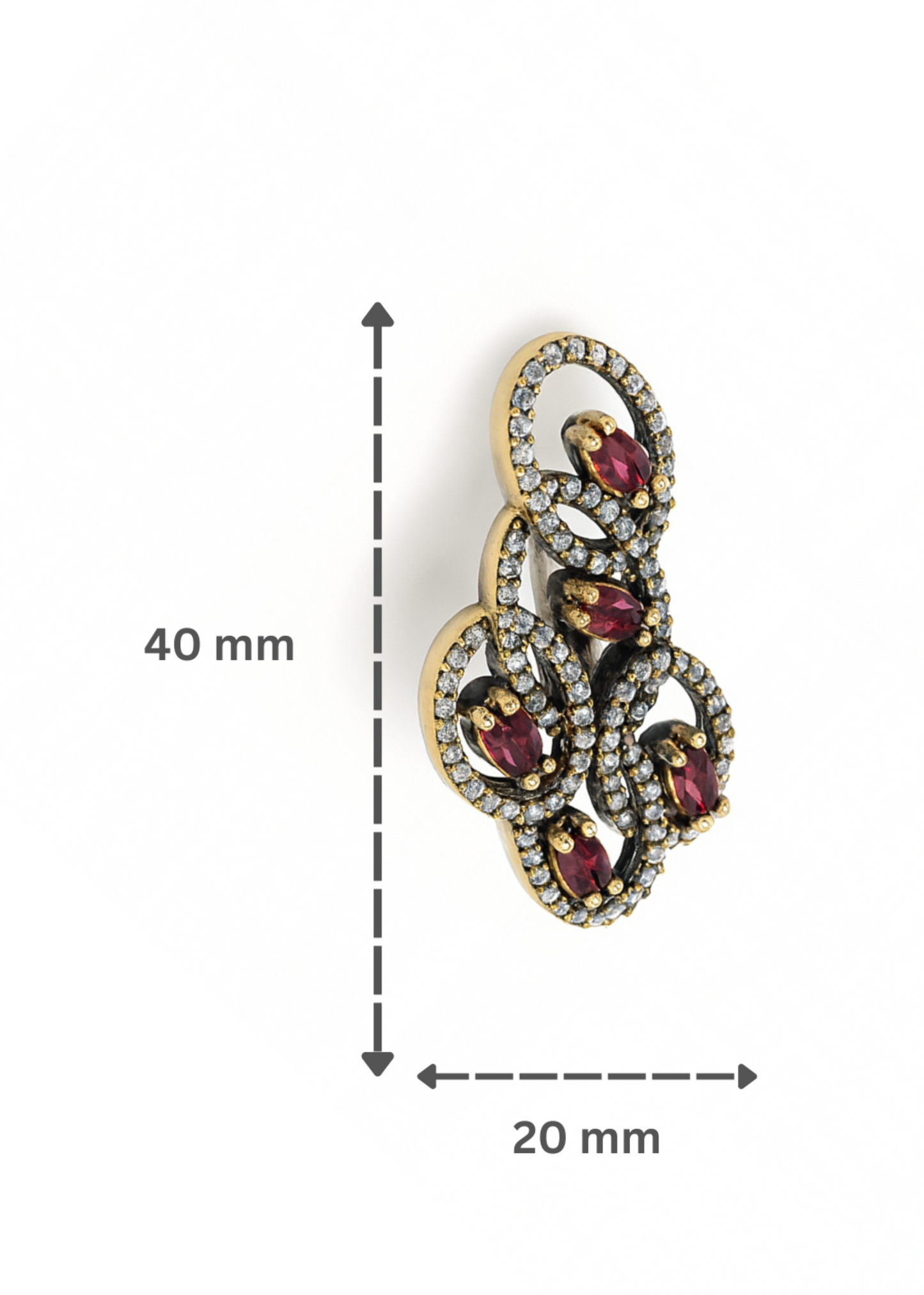 Ruby Loop-925 Sterling Silver