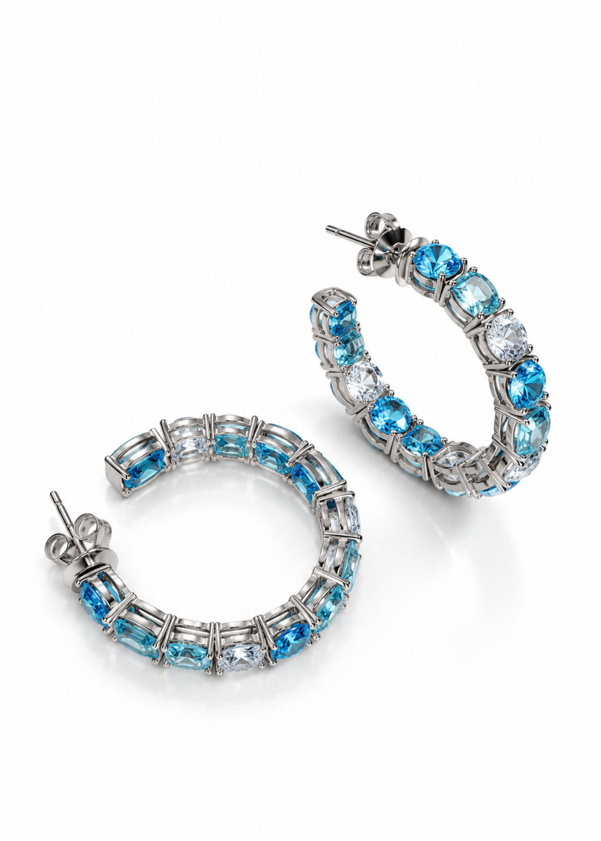 Aqua Cascade-925 Sterling Silver