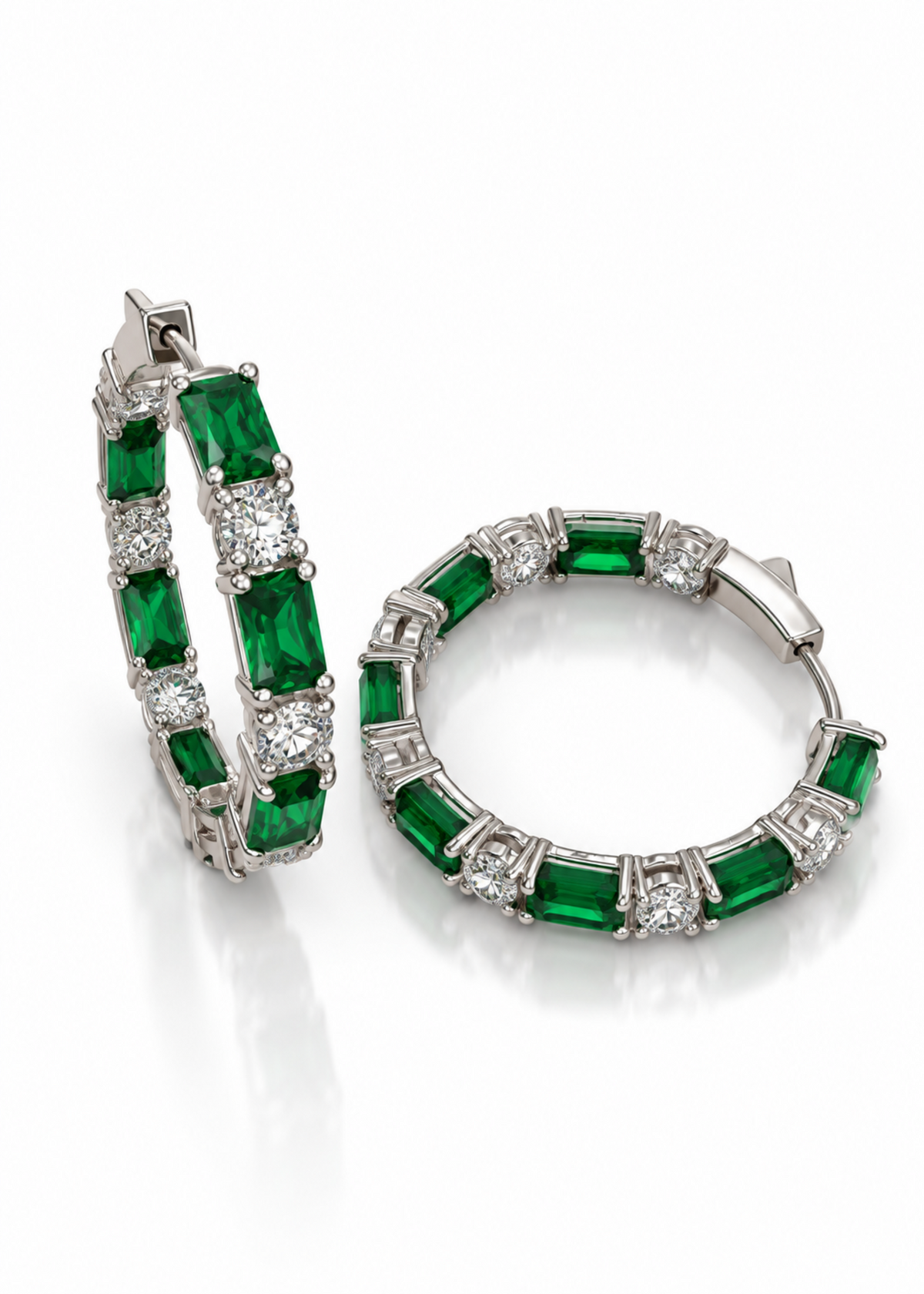 Emerald Spark-925 Sterling Silver