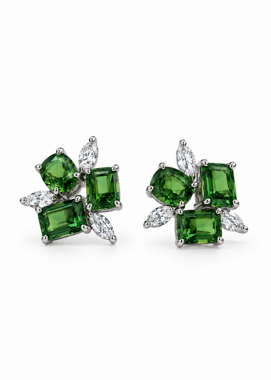 Verdant Mosaic-925 Sterling silver