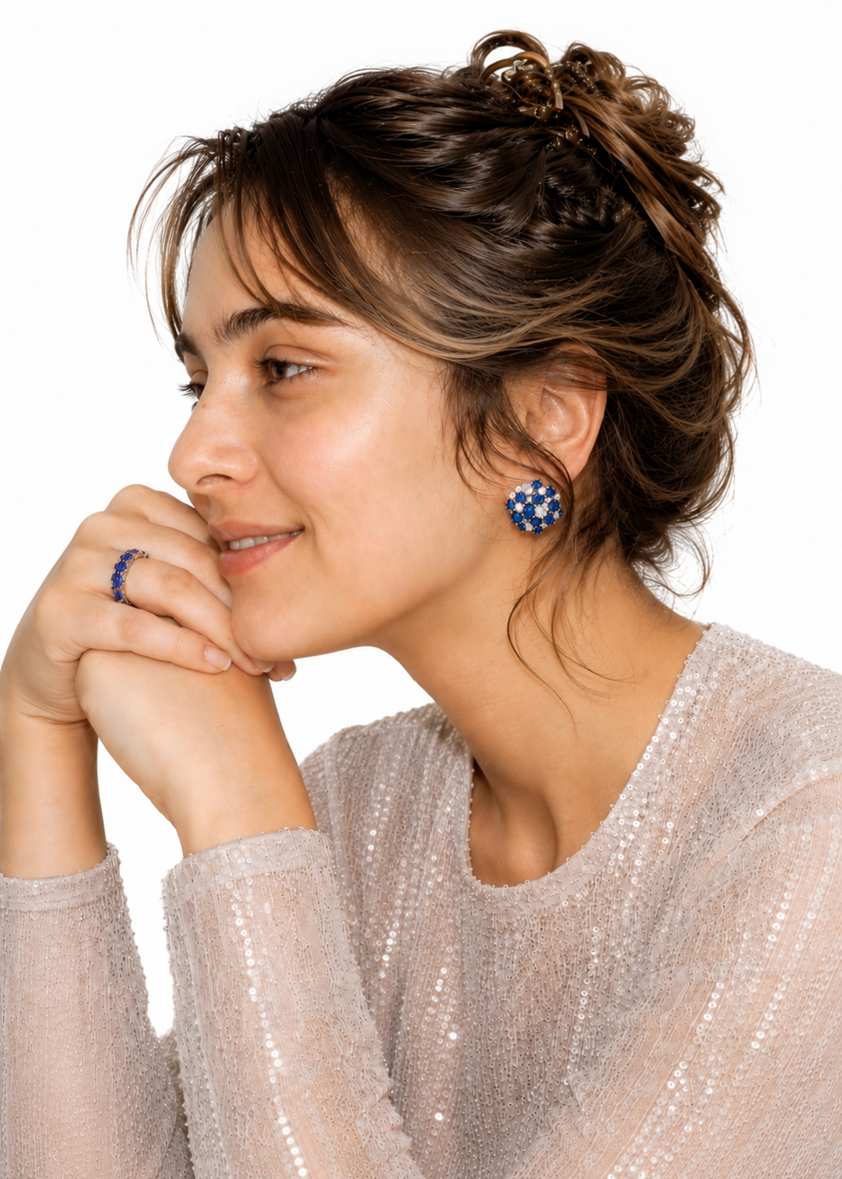 Sapphire Blossom -925 Sterling Silver
