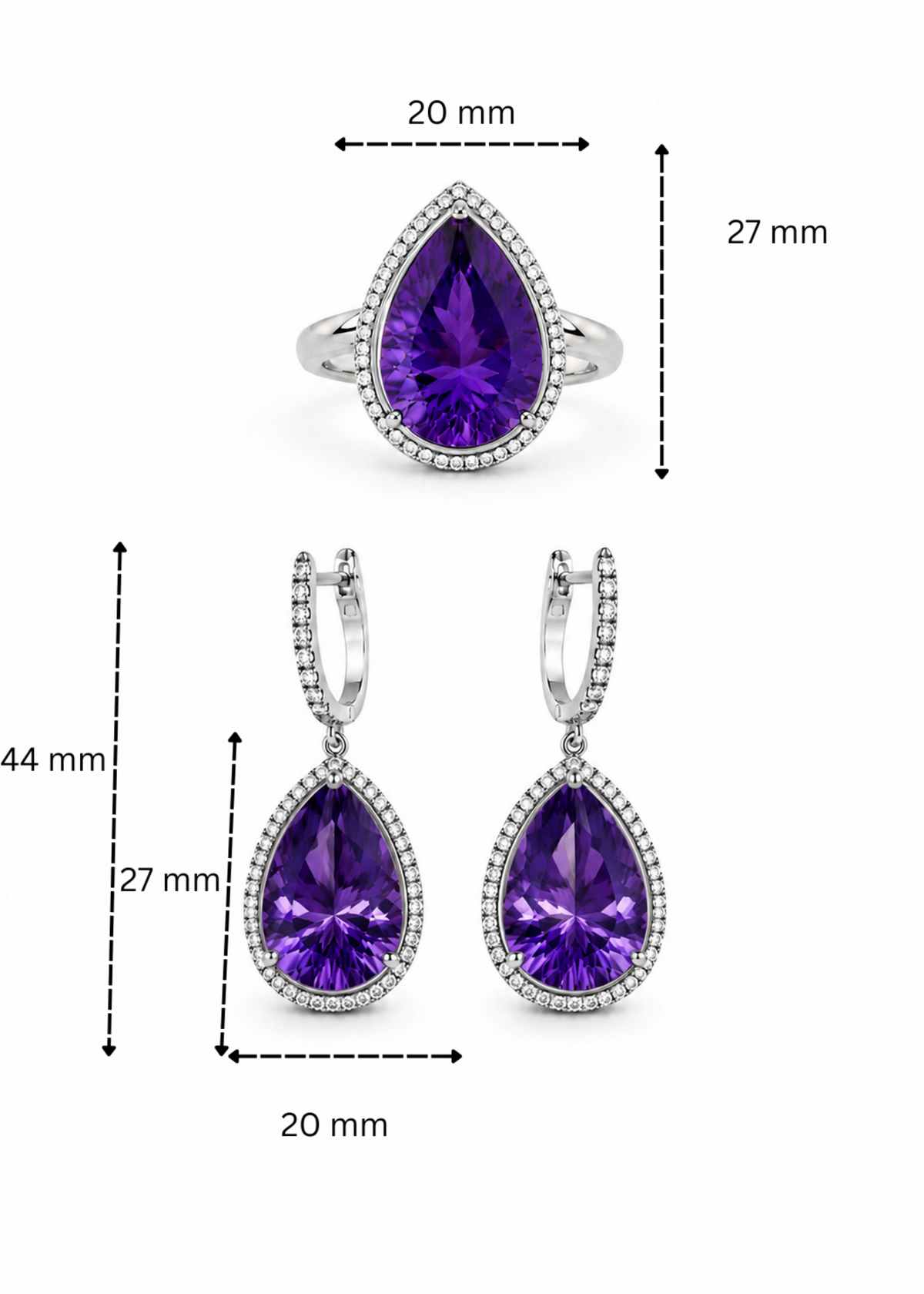 Amara Amethyst -925 Sterling Silver