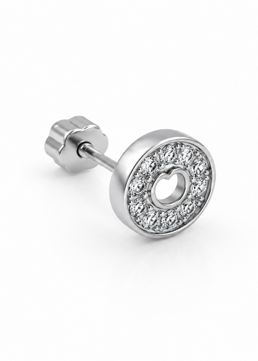 Halo Heart – 925 Sterling Silver