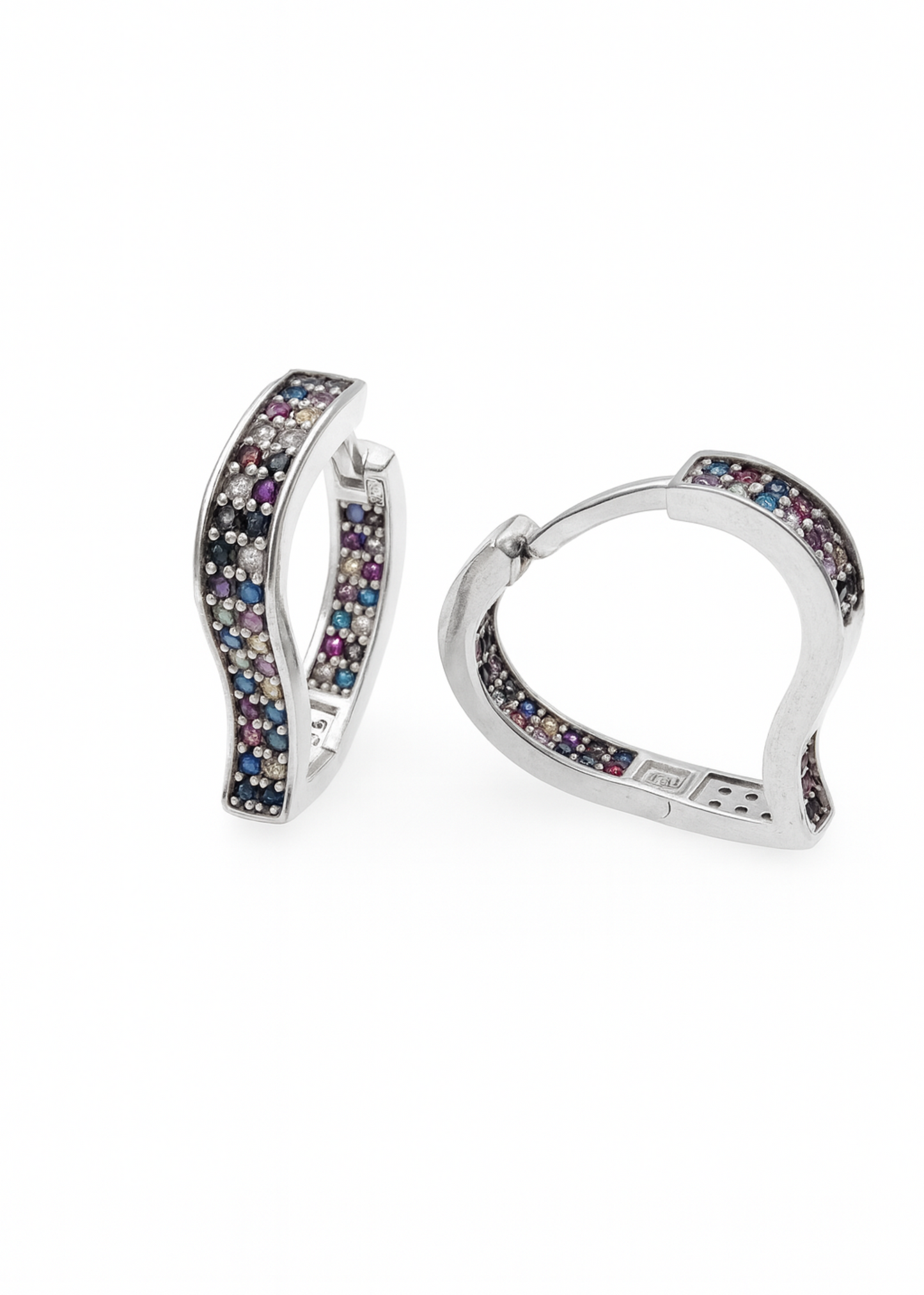 Spectrum Hoop-925 Sterling Silver