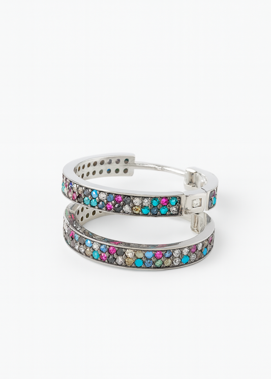 Mirage Hoops-925 Sterling Silver