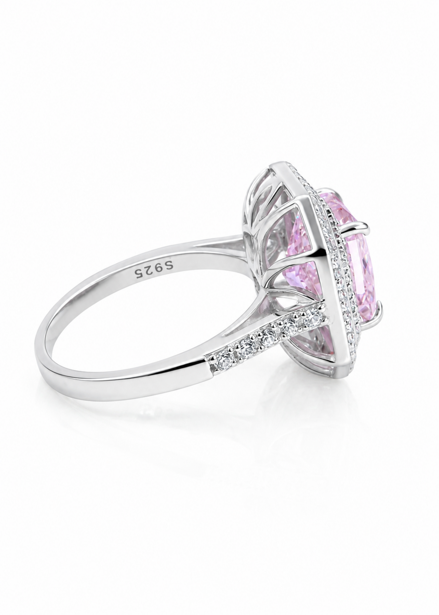 Blush Halo – 925 Sterling Silver