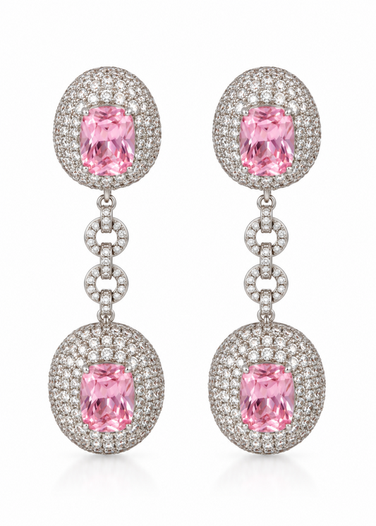Rosé Halo-925 Sterling Silver