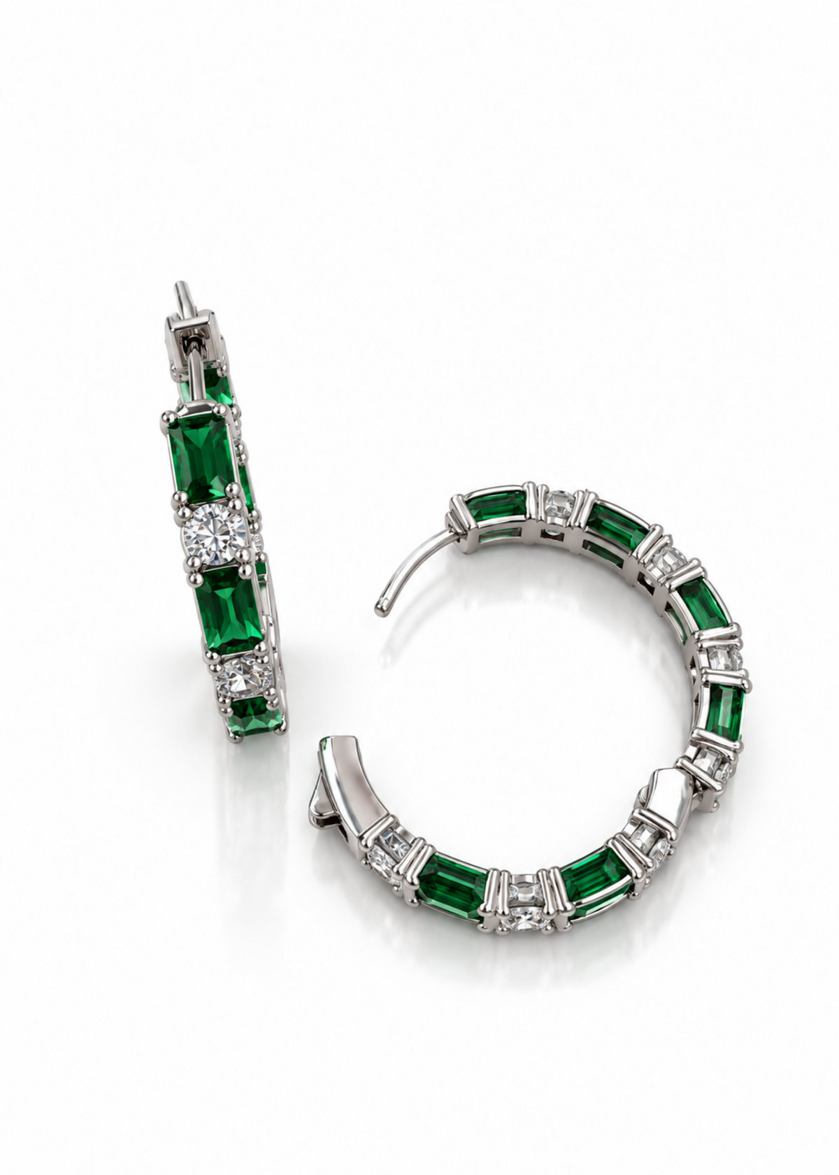 Emerald Spark-925 Sterling Silver