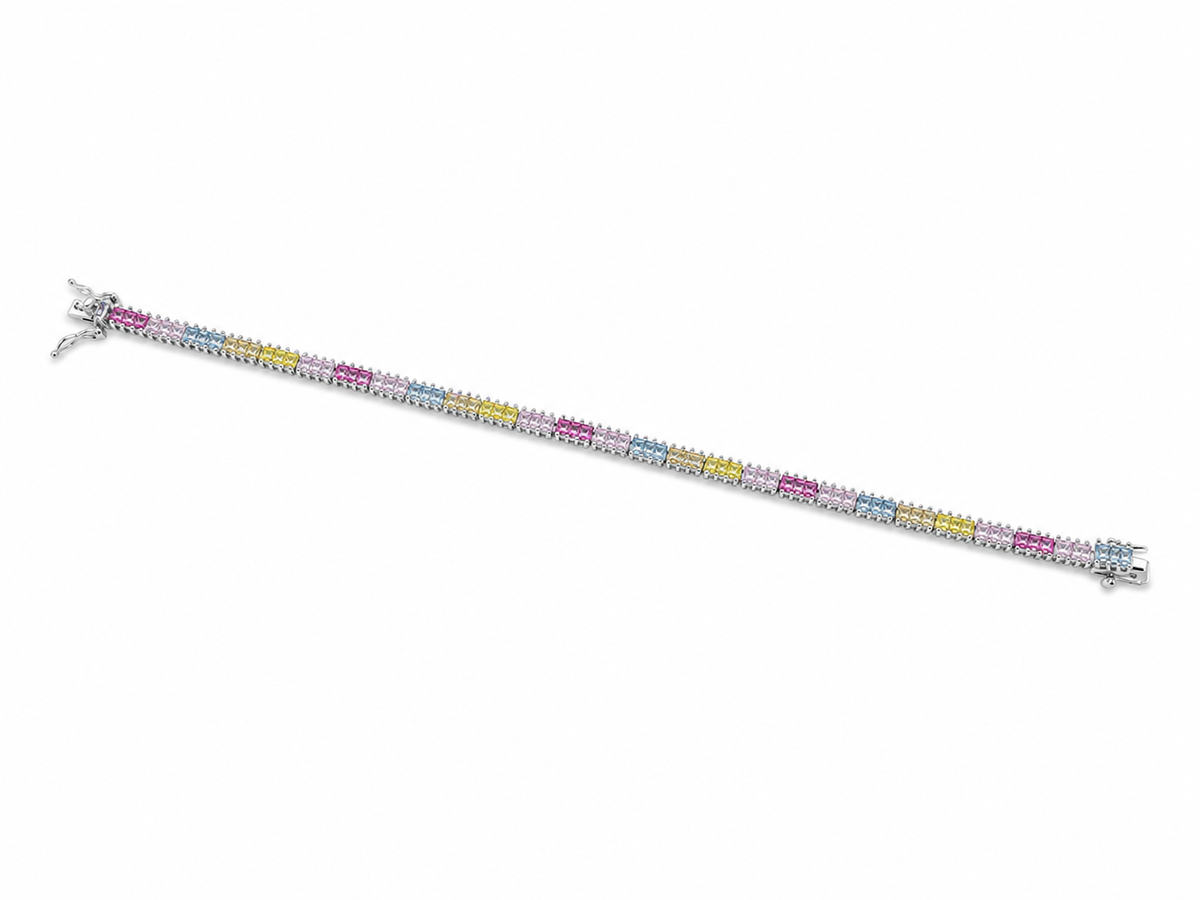 Pastel Baguette -925 Sterling Silver