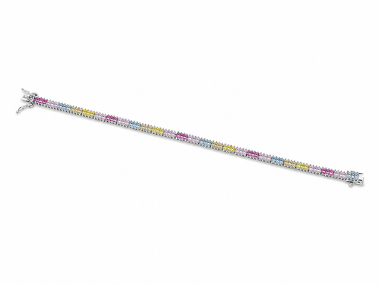 Pastel Baguette -925 Sterling Silver