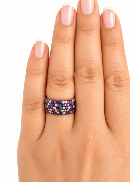 Mosaic Eternity-925 Sterling Silver