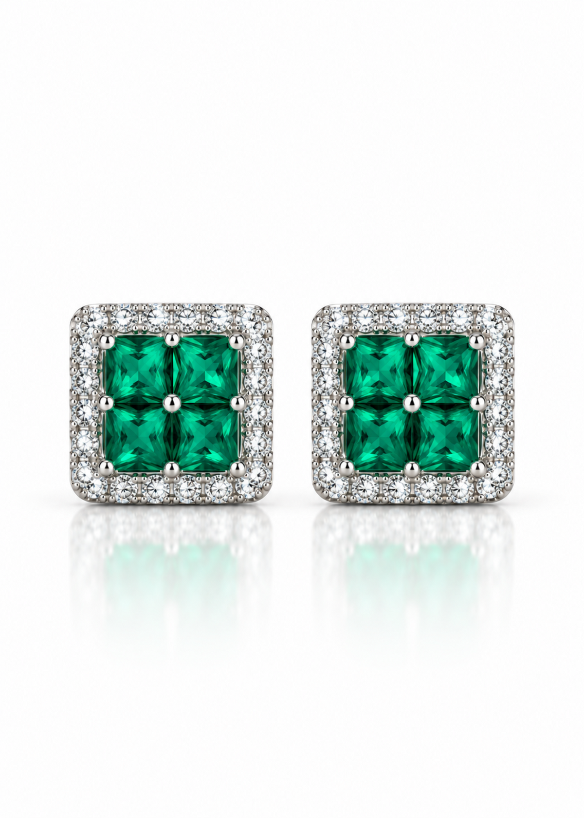 Éclat Square-925 Sterling Silver