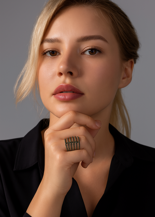 Emerald Eclipse-925 Sterling Silver