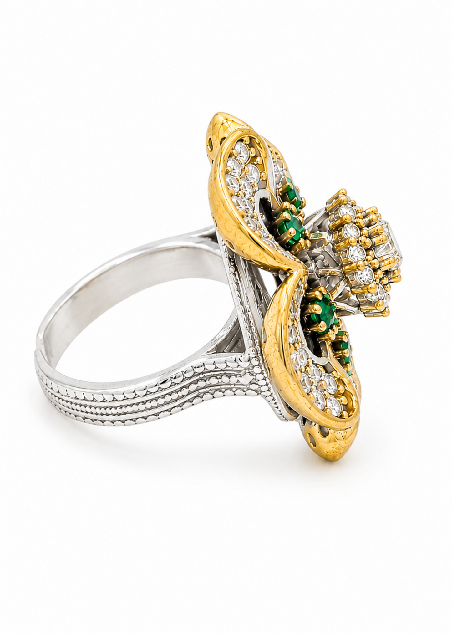 Vıntage Emerald-925 Sterlıng Sılver