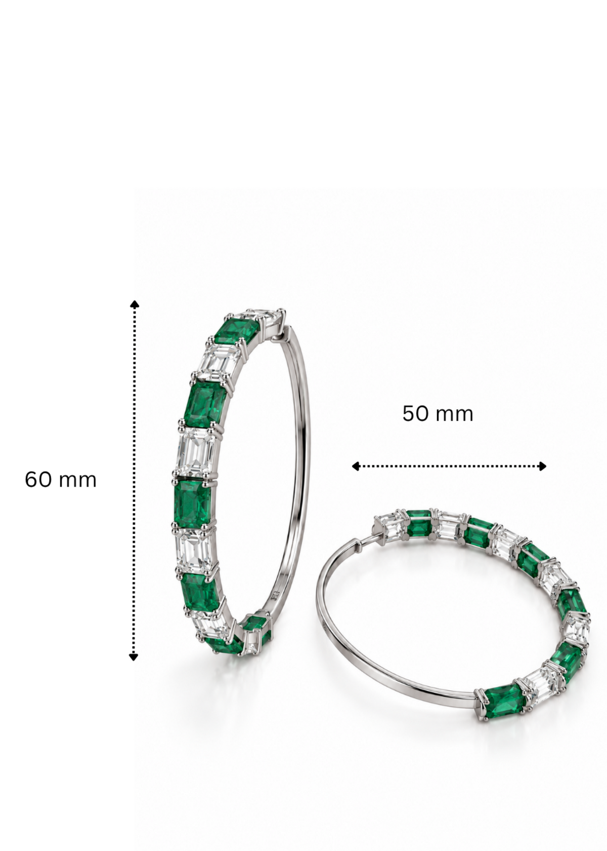 Emerald Arc-925 Sterling Silver