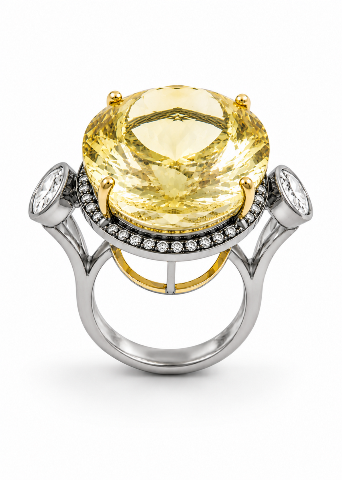 Solenne Yellow Topaz-925 Sterling Silver