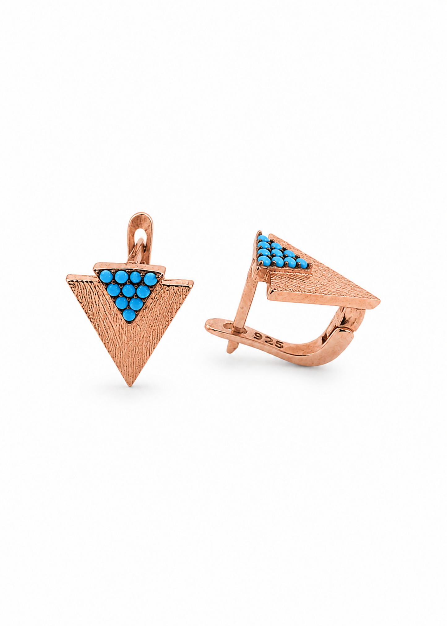 Turquoise Triangle-925 Sterling Silver