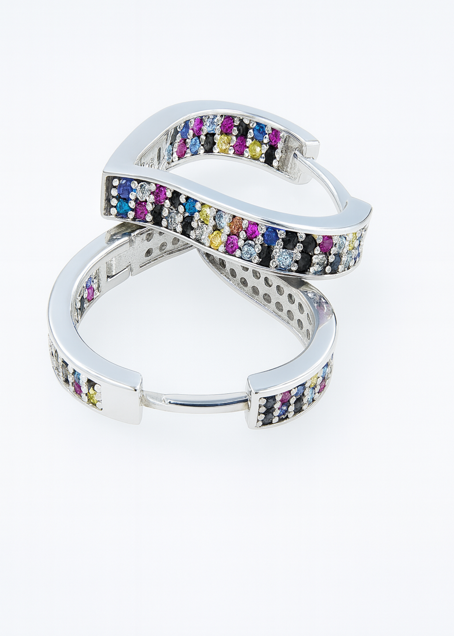 Spectrum Hoop-925 Sterling Silver