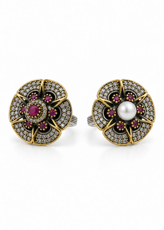 Ottoman Ruby-925 Sterling Silver
