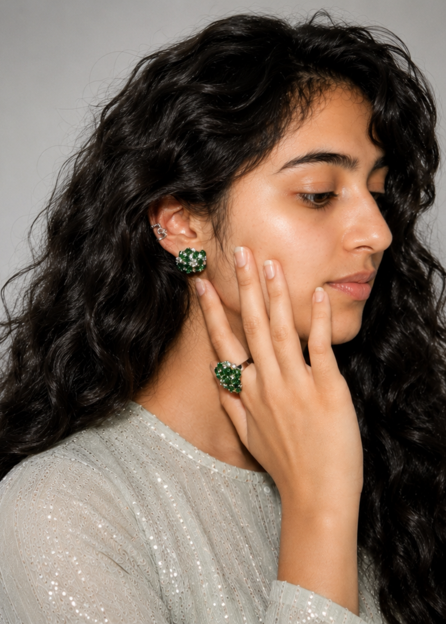 Emerald Blossom– 925 Sterling Silver