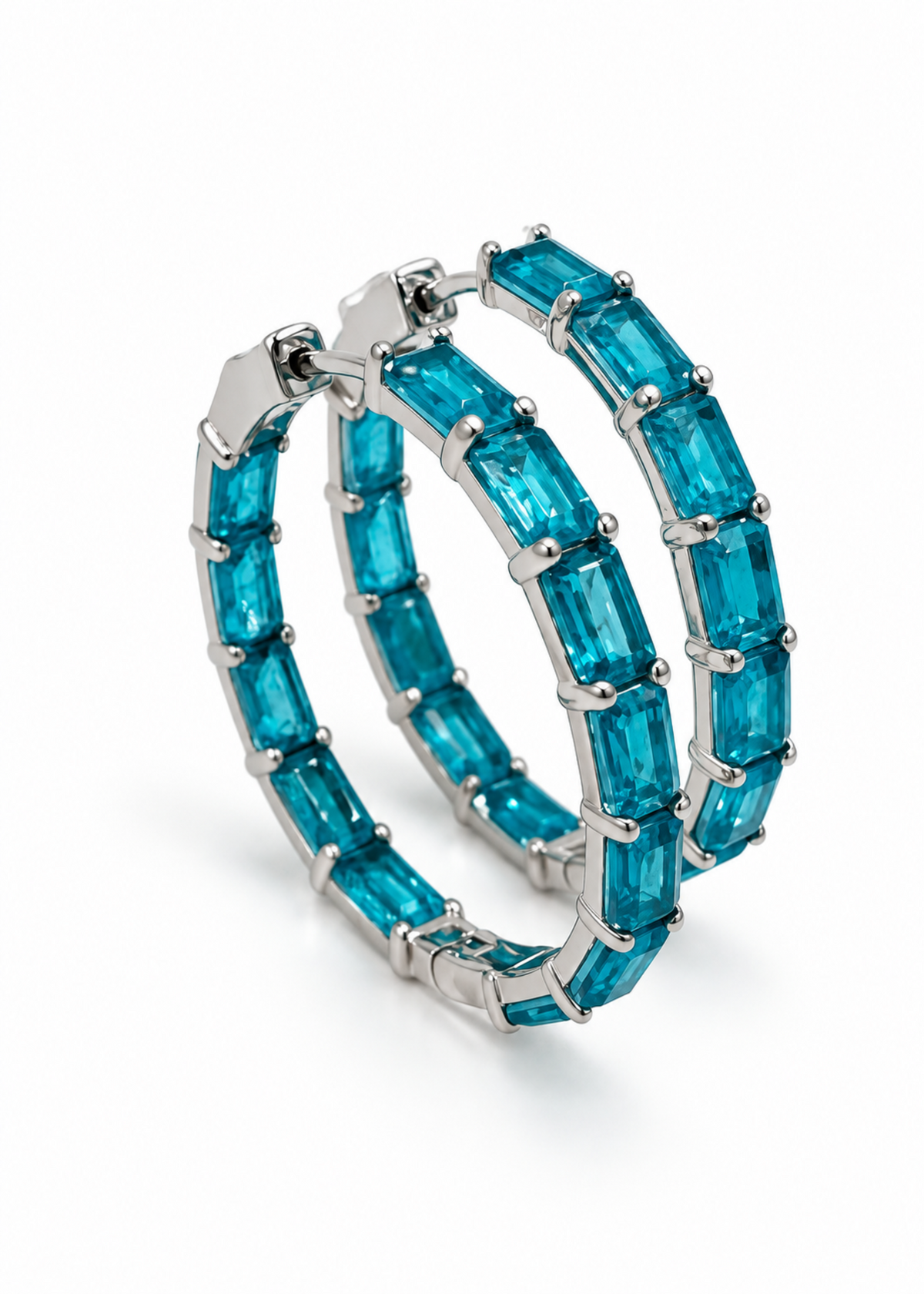 Azure Baguette-925 Sterling Silver